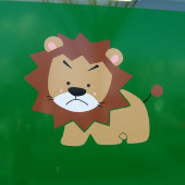 unhappy lion